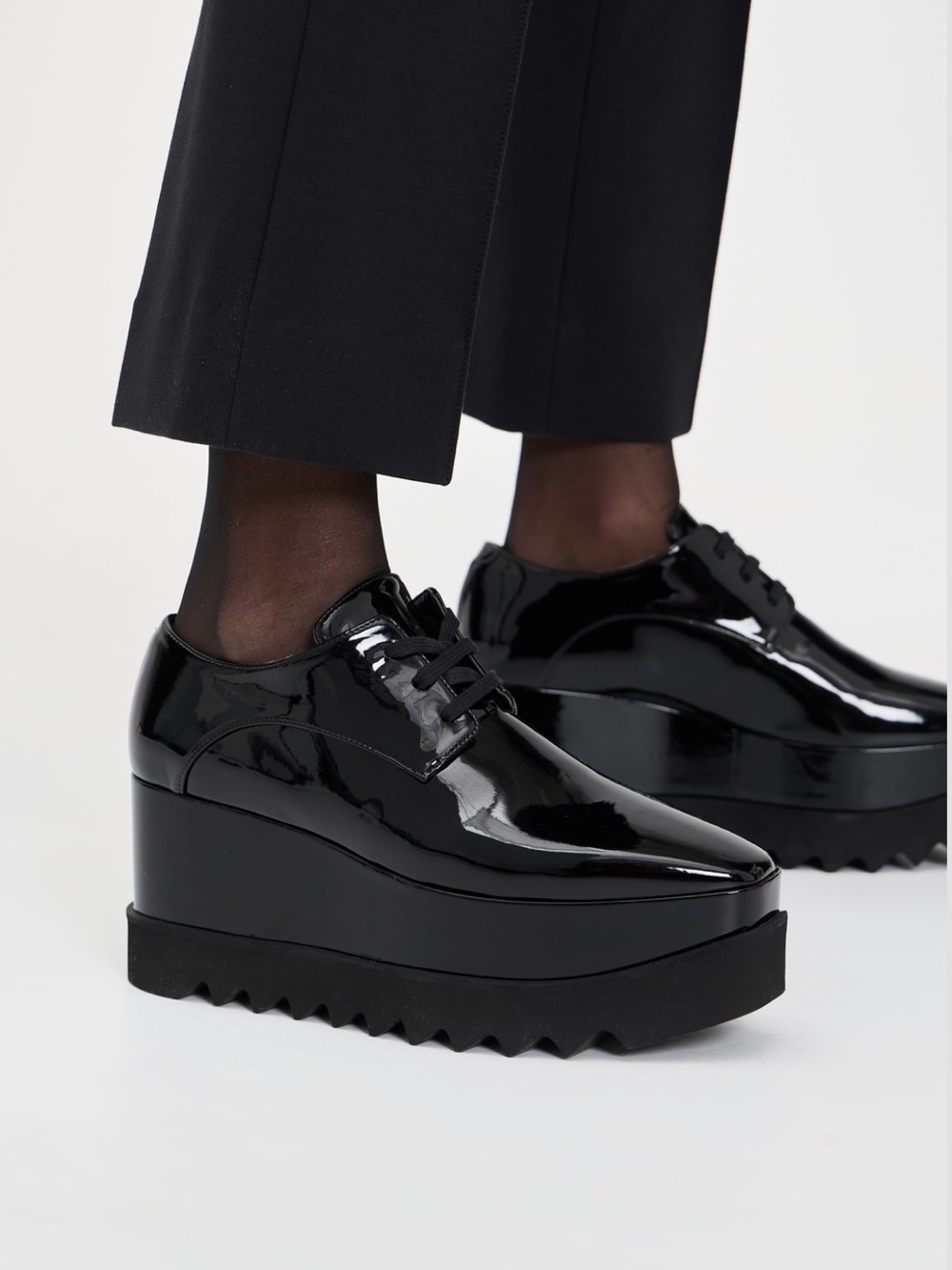Stella McCartney Elyse Patent Alter Mat Sneakers - Picture 2 of 8